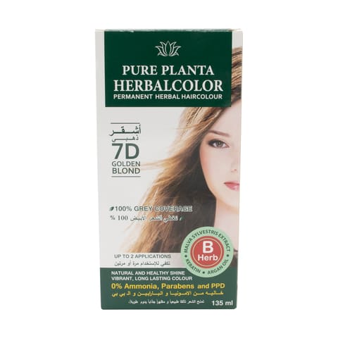 Herbal Hair Color Gel 7D Golden Blonde