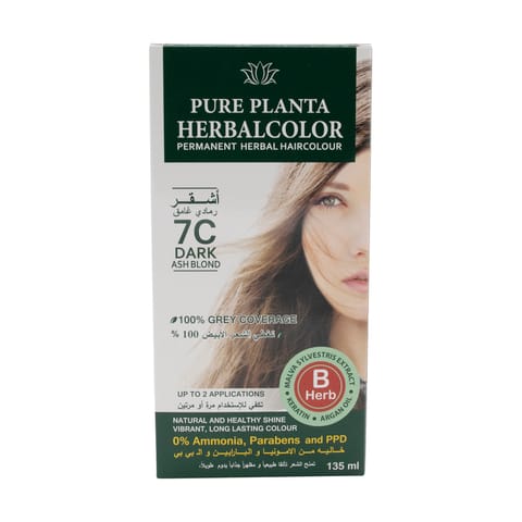 Herbal Hair Color Gel 7C Ash Blonde