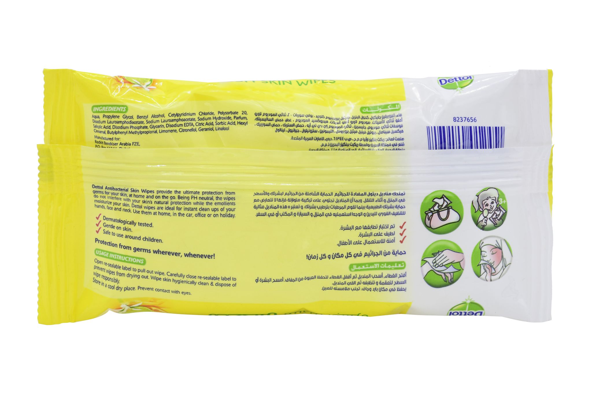 Anti-bacterial Wipes Fresh - 10 Wipes