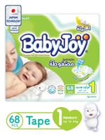 Babyjoy Compressed Diapers, Size 1 68Pc