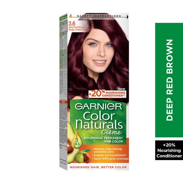 Garnier Color Naturals Nourishing Cream - Color 3.6 Deep Red