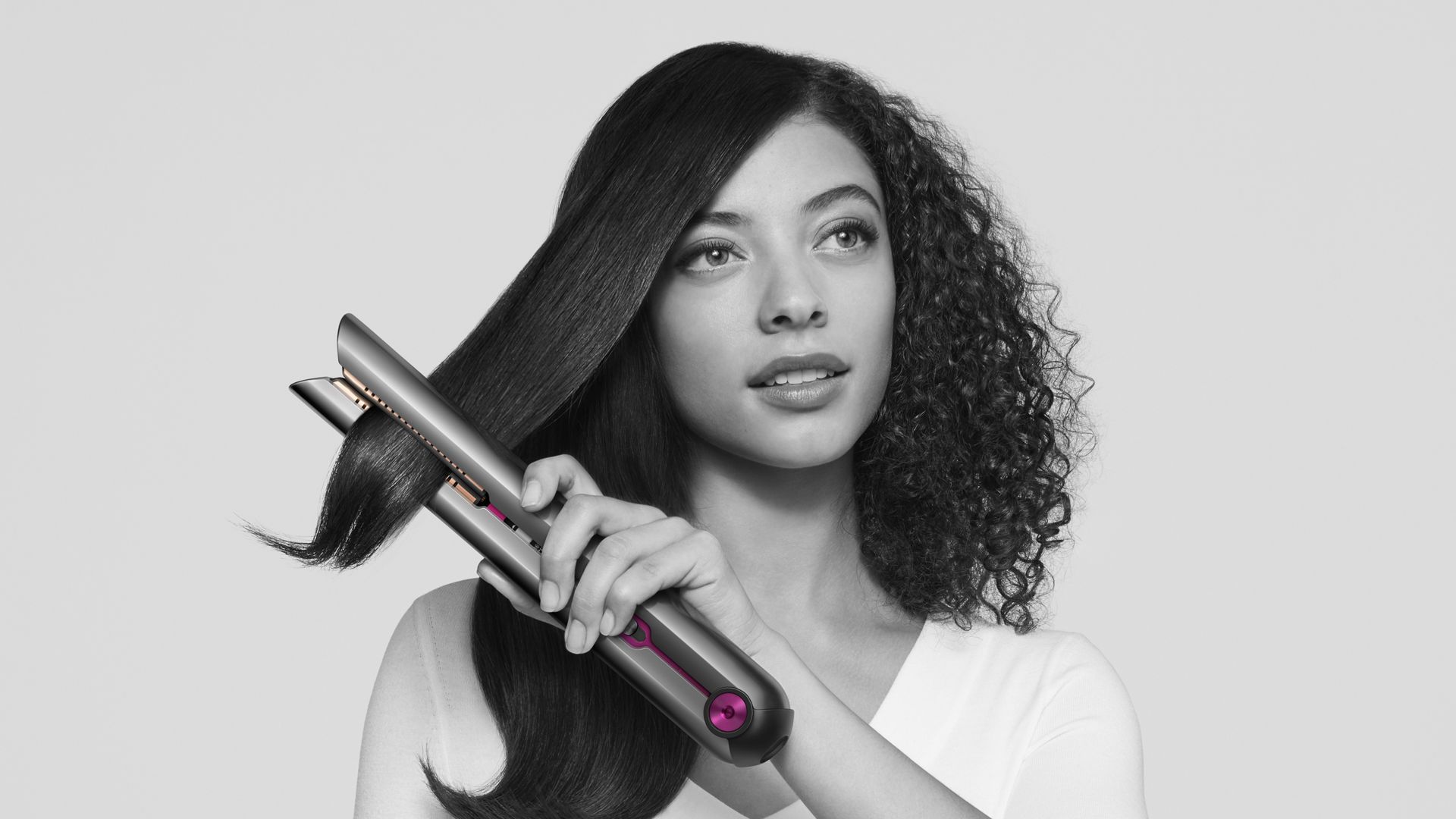 Dyson Corrale Straightener Black Nickel Fuchsia