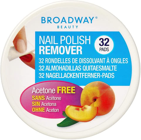 Lot Of 3 Broadway Nail Polish Remover 32 Pads - 36A Lemon