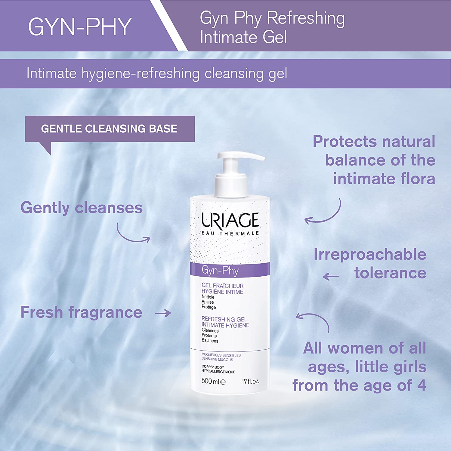 Gyn Phy Cleanser for intimate areas 500 ml