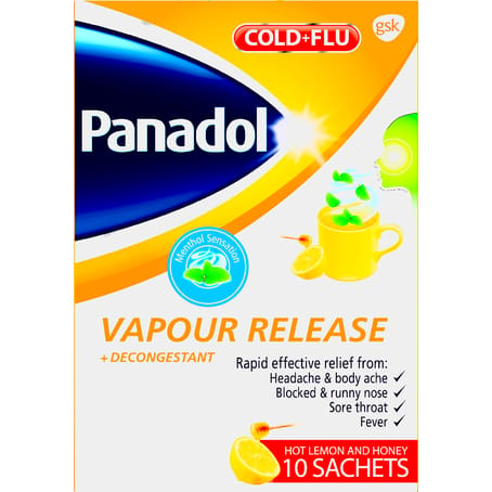 Panadol Cold&Flu Vapor Release 10Sachets