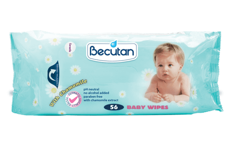 Wet Wipes WithChamomile Extract  56 Pcs