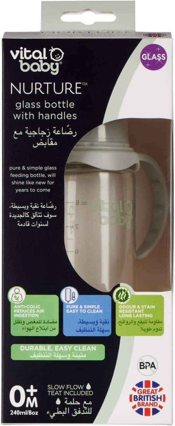 Vital Baby Feeding Bottle,Handles 240Ml