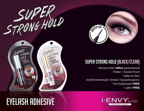 Ousha Strip Lashes Adhesive - Dark Black