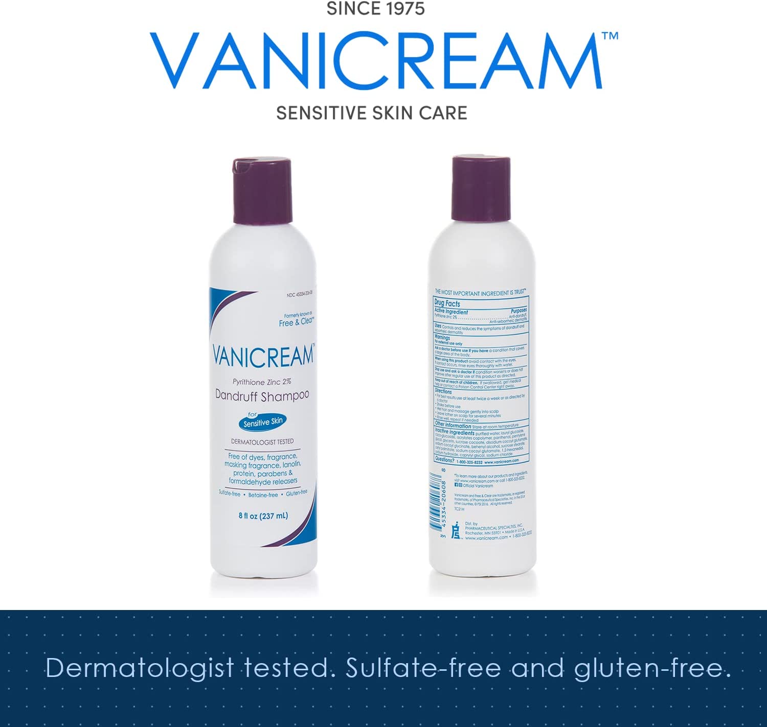 Vanicream Anti Dandarf Shampoo 237ml