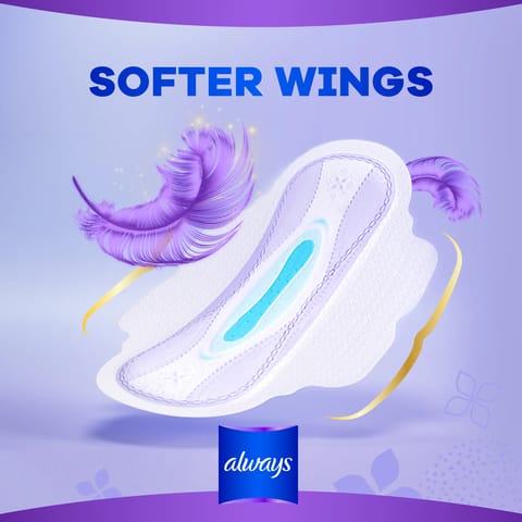 Kotex Natural Ultra Thin Pads, 100% Cotton Pad, Overnight Protection Sanitary Pads with Wings, 14 Sanitary Pads