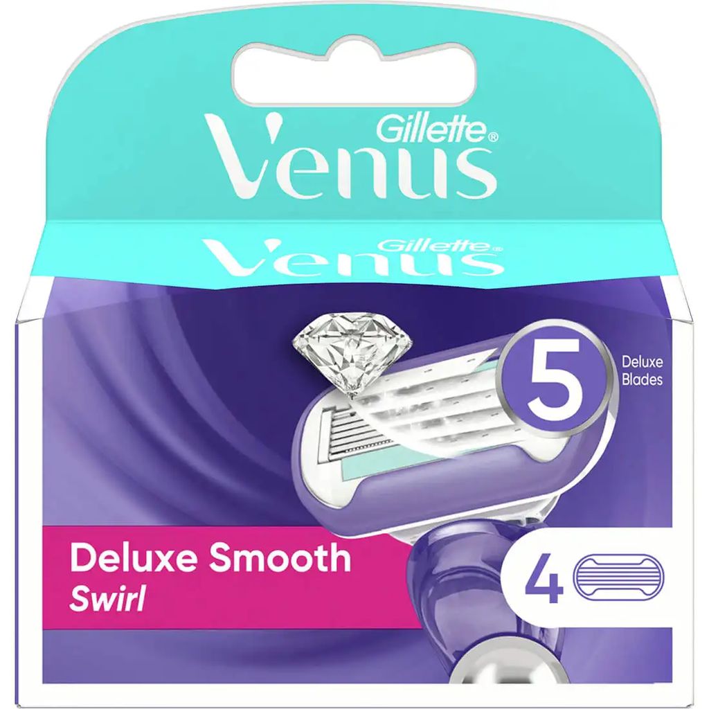 Gillette Venus Swirl Flexiball Women's Razor Blade Refills| 4 Pcs