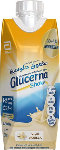 Glucerna Shake Vanilla Flavor 330 Ml