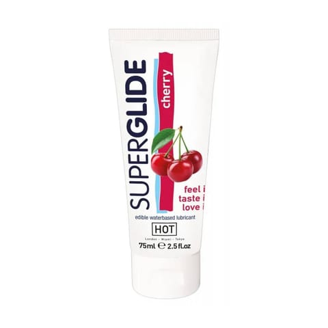 Hot Superglide Waterbased Cherry 75Ml