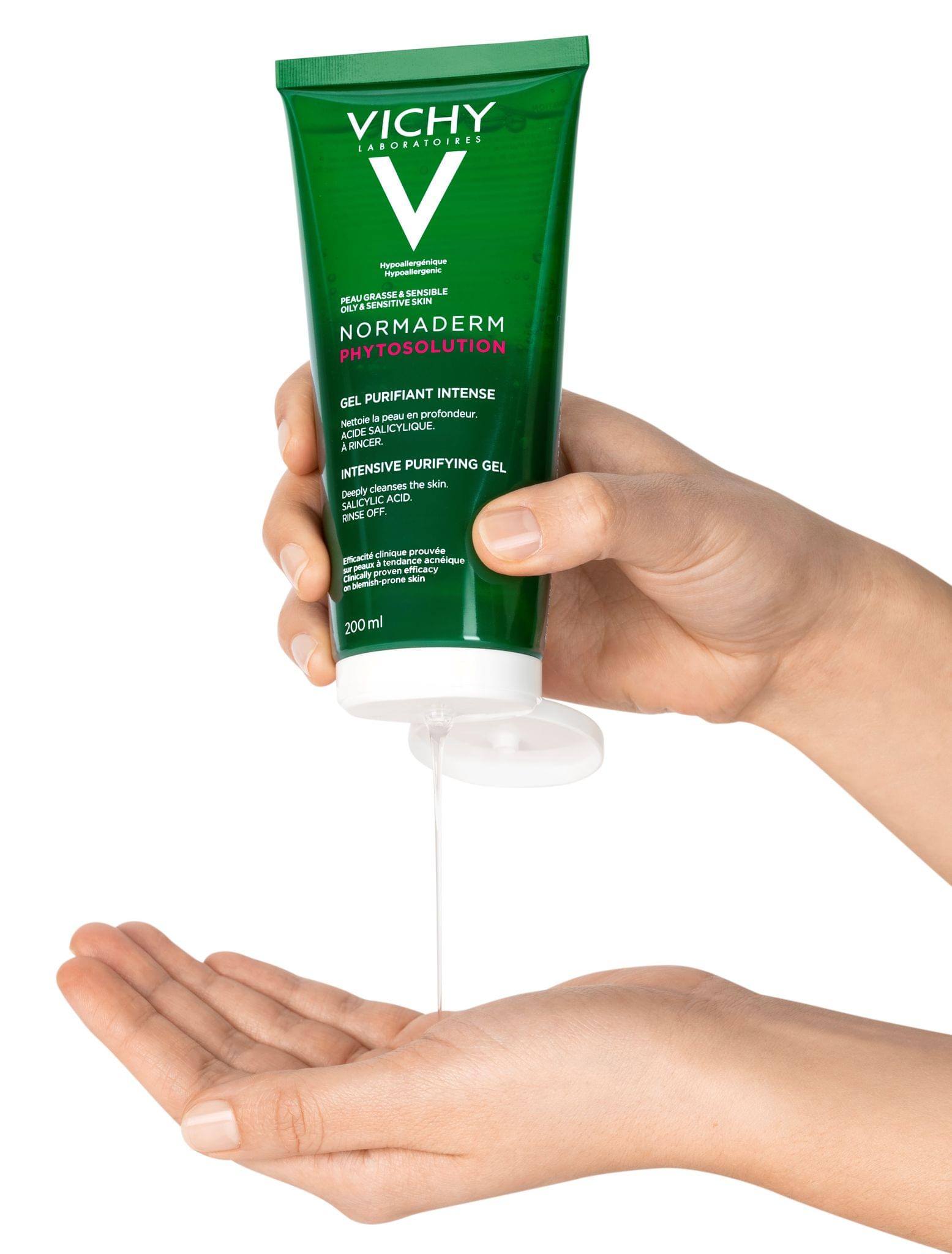 VICHY Normaderm Phytosolution Face Cleansing Gel for Oily/Acne-Prone Skin with Salicylic Acid 200ml