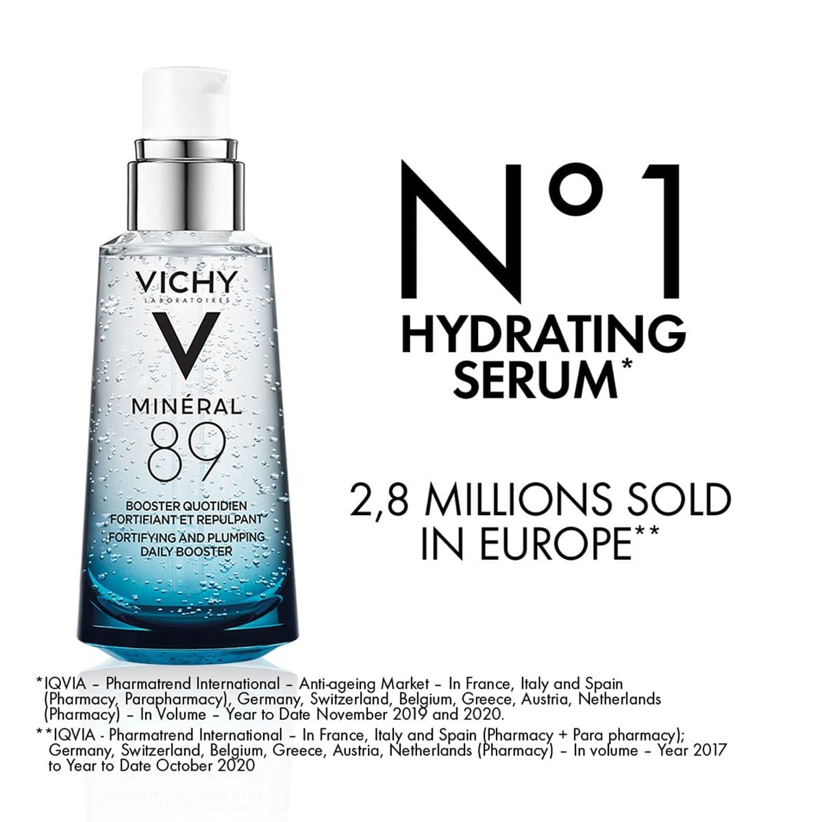 VICHY Mineral 89 Hyaluronic Acid Hydrating Serum for All Skin Types 50mL