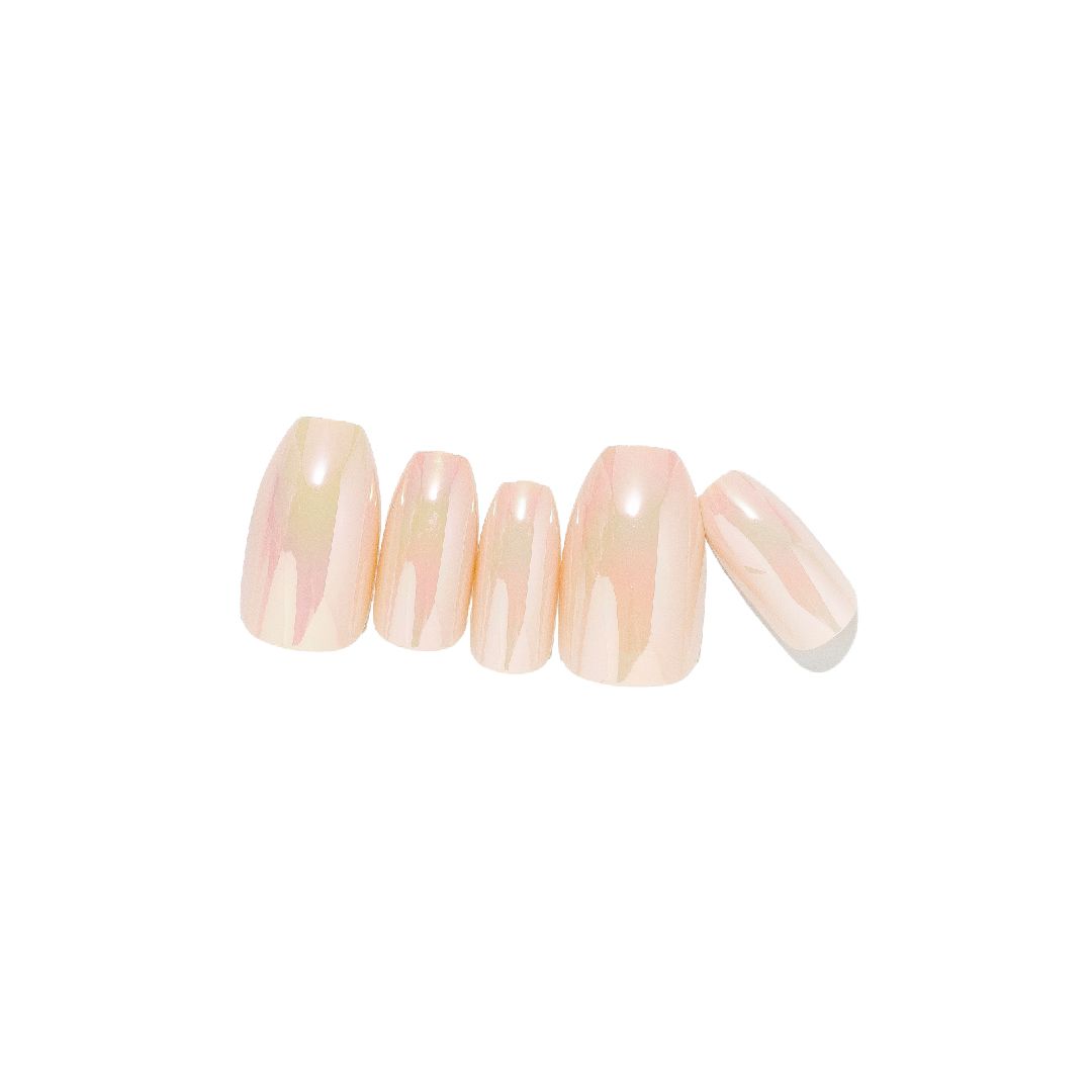 Loca Nails Coffin Shape 02 Pink chrome