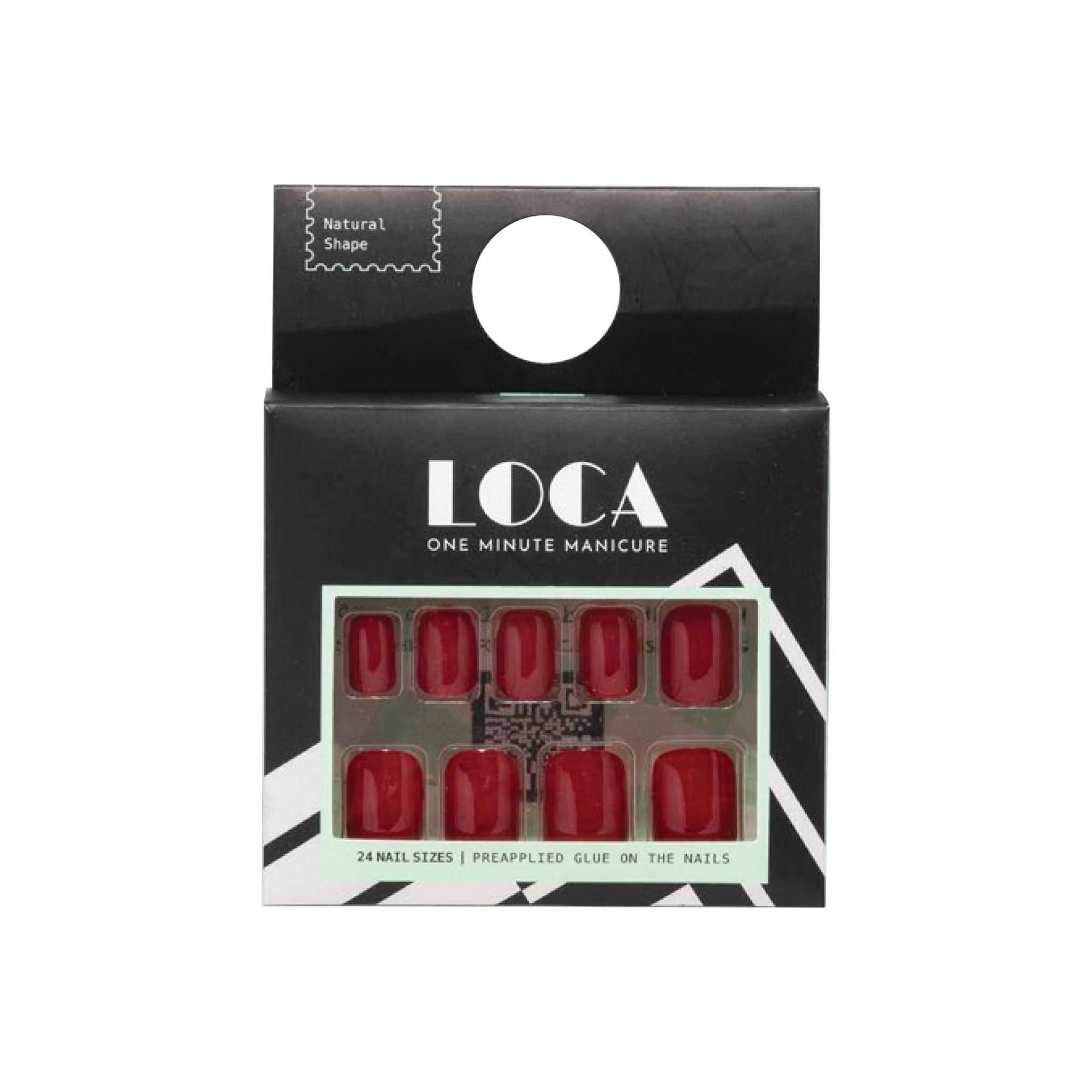 Loca Nails Natural Shape 05 Dark Pink