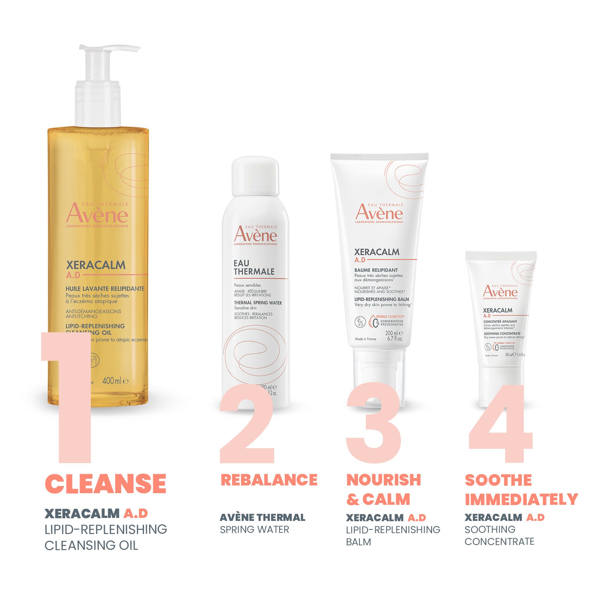 AVENE XeraCalm Replenishing Cleansing Oil