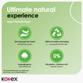 Kotex Natural Panty Liners, 100% Cotton, Thin Size, 40 Daily Panty Liners