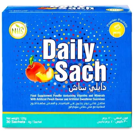 NHS Daily Sach 30 Peach Sachets