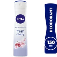 Antiperspirant Spray for Women, Fresh Cherry Scent, 150ml