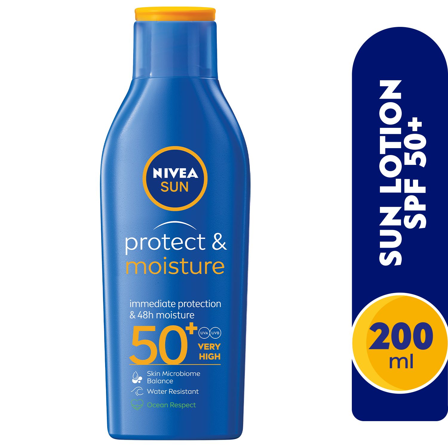 NIVEA Sun Protect & Moisture Sun Lotion SPF50+ 200 ml