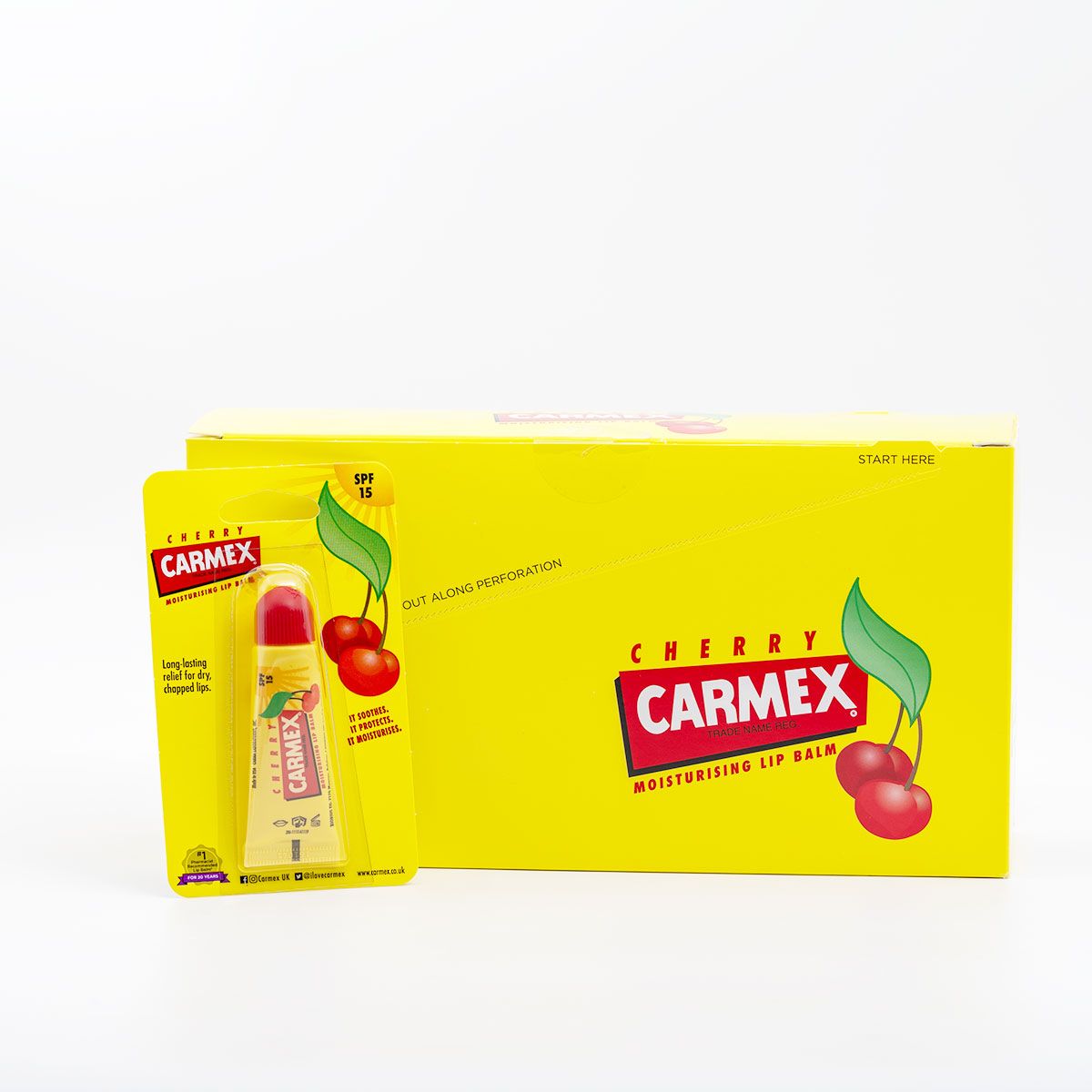 Carmex Cherry Lip Balm In Tube 10 gm