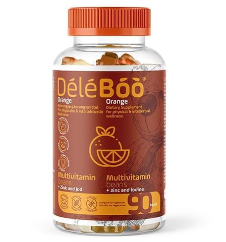 DeleBoo Multivitamin + Zinc & Iodine 90 Orange Beans