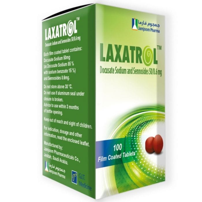 Laxatrol 50 Mg/8.60 Mg 100 Tab