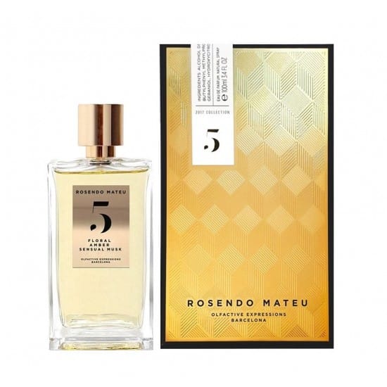 Rosendo Mateu Olfactive Expressions 5 Floral Amber Sensual Musk Unisex Eau De Parfum 100ml