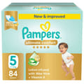 Pampers Ultimate Comfort Taped Diapers, Size 5 (11-16Kg) 84Pc