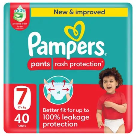 Pampers Baby Dry, Size 7 (15+Kg) 44Pc