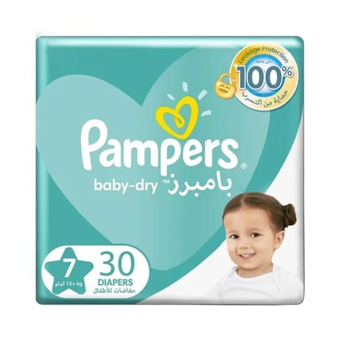 Pampers Baby Dry, Size 7 (15+Kg) 44Pc