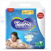 Teemo Baby Diapers, Size 2 72Pc