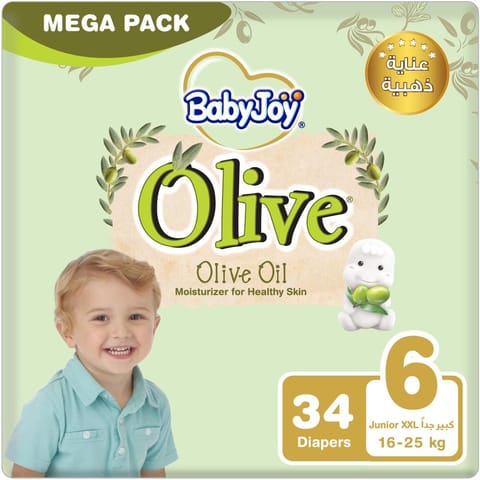 Babyjoy Compressed Diapers, Size 6 60Pc