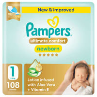 Pampers Ultimate Comfort Size 1 (Newborn, 2-5Kg) 108Pc