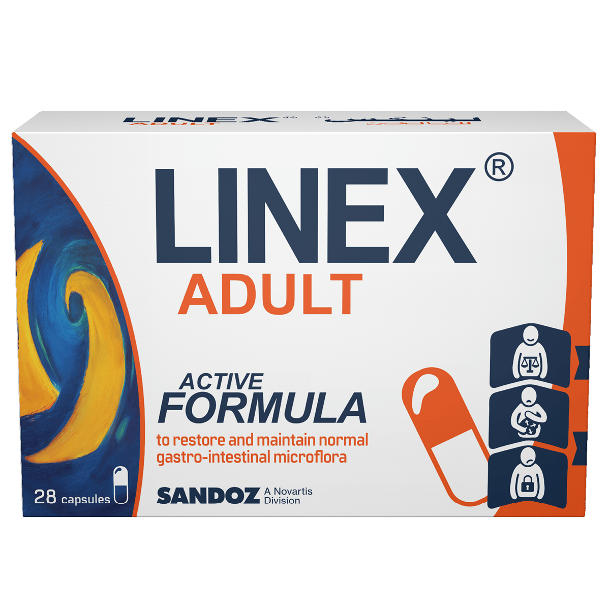 Linex Adult Probiotic 28 Hard Capsules