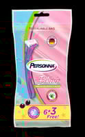PERSONNA B'KINI M/C 6+3-CT ZIPLOC-BAG