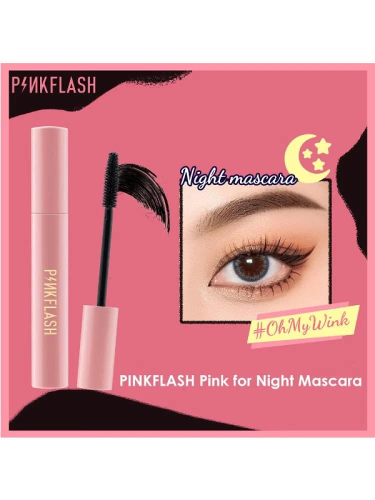 Pink flash mascara to lengthen eyelashes 010.7 grams