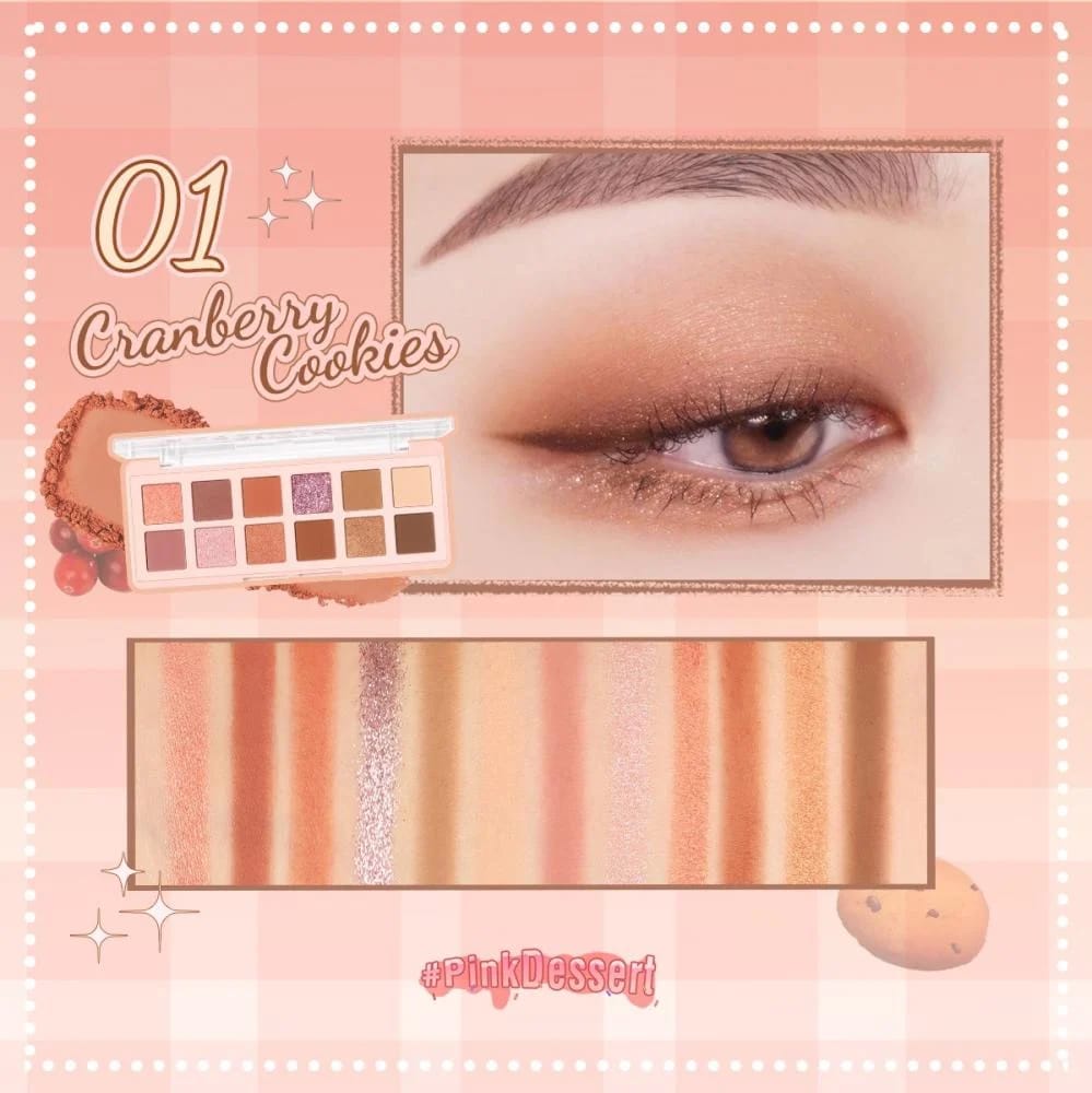 Pink Flash Eyeshadow Palette 01 Cranberry Cookies