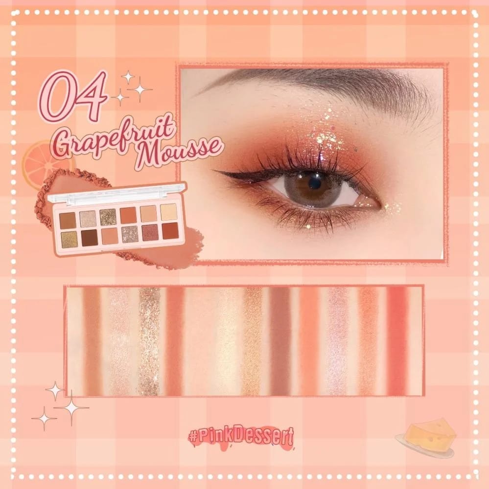 Pink Flash Eyeshadow Palette 04 Grapefruit Mousse