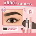 Pink Flash Waterproof and Sweatproof Eyebrow Pomade BR01 Ash Brown