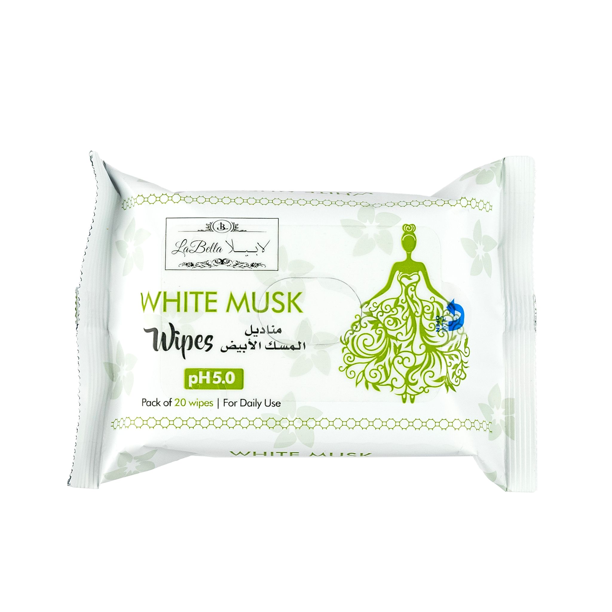 Labella White MUSK Wipes 20'S