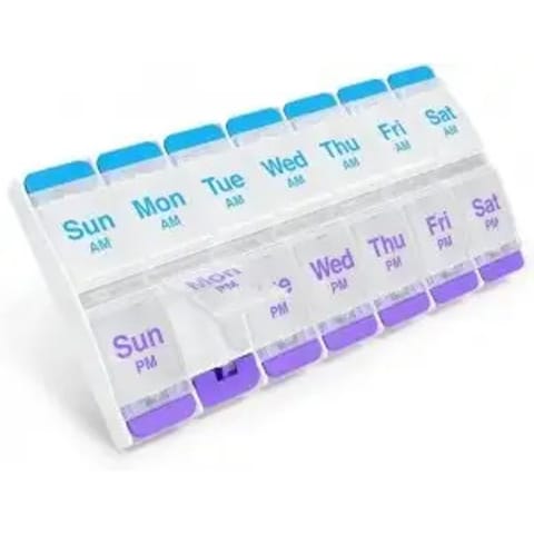 حافظة أدوية منظمة للمواعيد أسبوعية