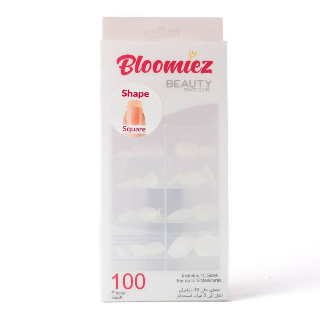Bloomiez Nails Square - 02 Clear 100 PCS