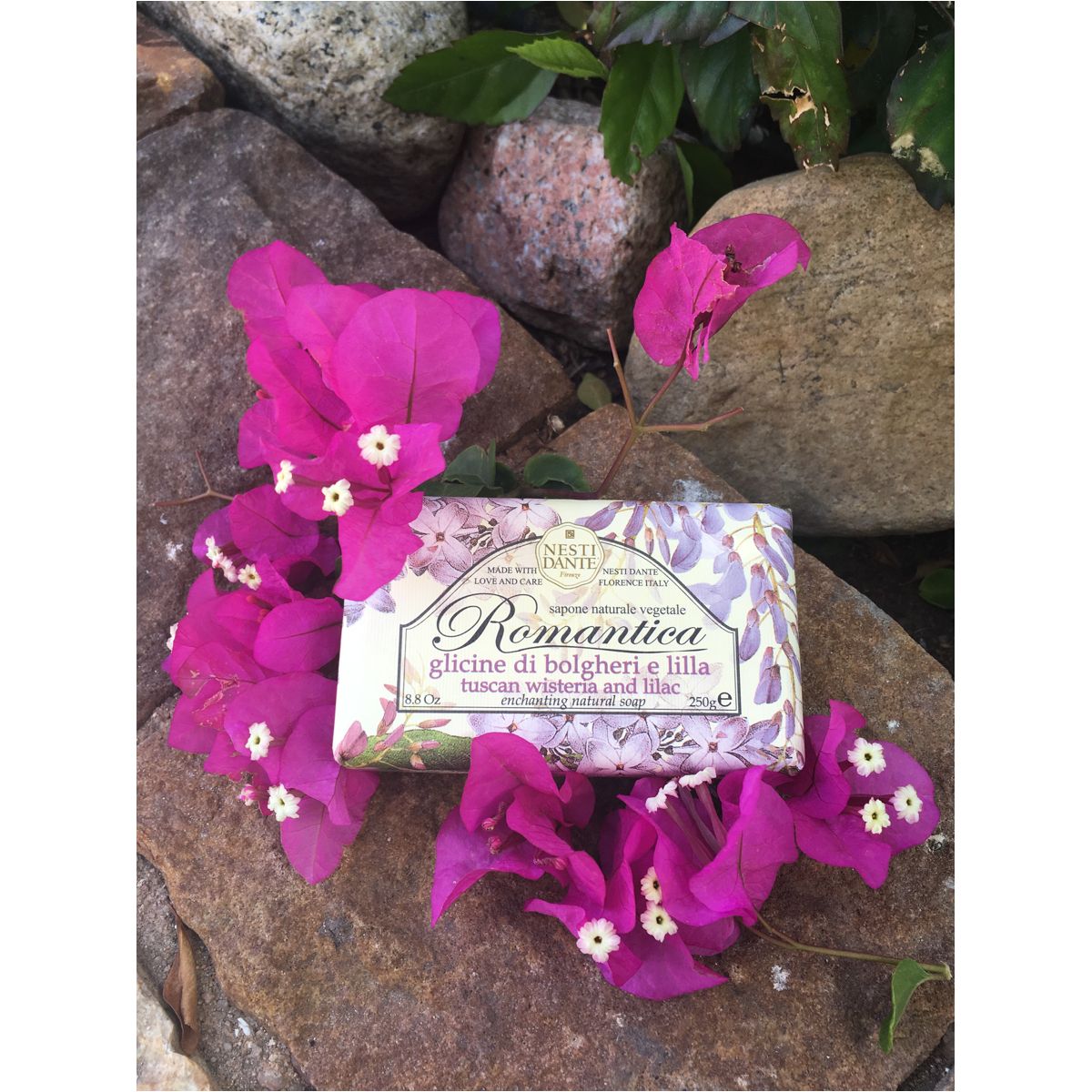 نيستي دانتي رومانتيكا  صابون  طبيعي فاخر توسكان ويستريا اند ليلاك