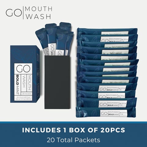 Go Mouthwash Bold Mint 20 Packets