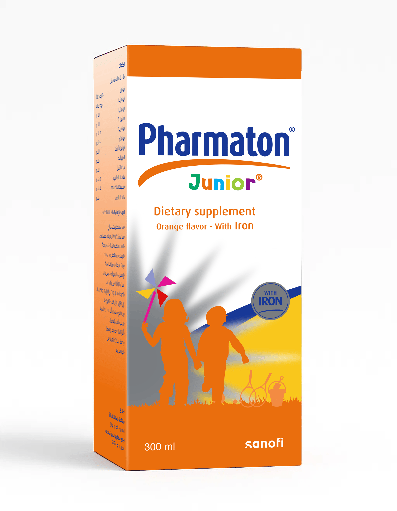 Pharmaton Junior With Iron 300 Ml Orange