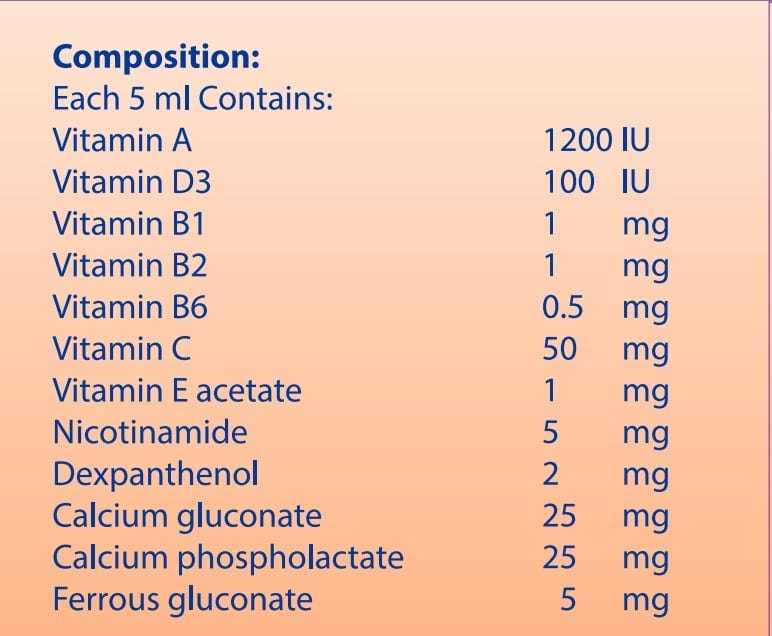 Pharmaton Junior With Iron 300 Ml Orange