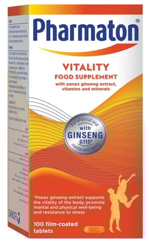 Pharmaton Vitality 100 Tablet